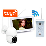 Беспроводной комплект Wi-Fi домофона SkyNet 700-Tuya (1+1) и камера HDcom 9826 