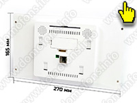 Комплект цветной Wi-Fi домофон TUYA с камерой СкайНет 1000 (1+1) - размеры