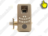 Электромеханический биометрический замок «HL-100» сканер отпечатка пальца кнопки пароля